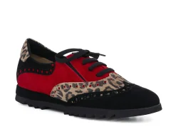 ALBA TECI Lace-Ups* black~red~leopard