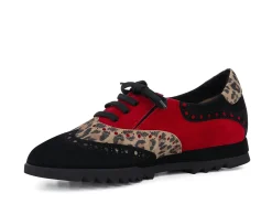 ALBA TECI Lace-Ups* black~red~leopard