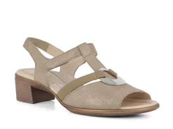 ARA Sandals* sand metallic