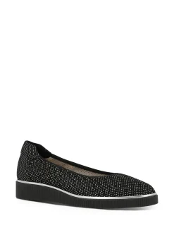 BELLA COMFORTO Ballerina Flats* black~white print