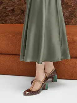 CHIE MIHARA Heels* brown leopard
