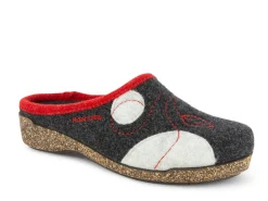 HARTJES Slippers* black~red