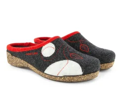 HARTJES Slippers* black~red