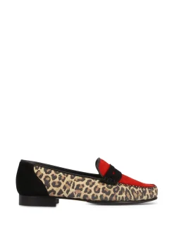LOGGIA Loafers* leopard~black~red