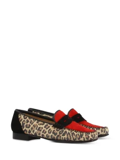 LOGGIA Loafers* leopard~black~red
