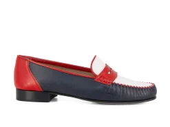 LOGGIA Loafers* navy~red~white