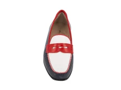 LOGGIA Loafers* navy~red~white