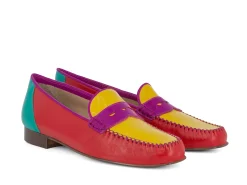 LOGGIA Loafers* red~pink~yellow
