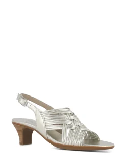 MUNRO Heels* silver metallic