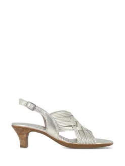 MUNRO Heels* silver metallic