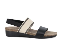 MUNRO Sandals* black~ivory
