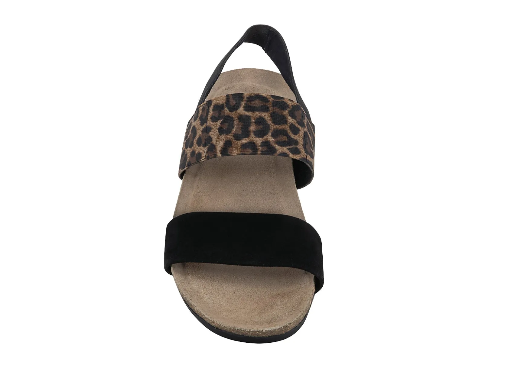 MUNRO Sandals* black~leopard