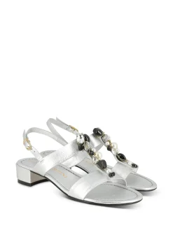 PAOLA MARTINI Sandals* silver