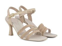 PAUL GREEN Sandals* gold sparkle