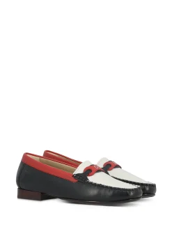 SIOUX Loafers* navy~white~red