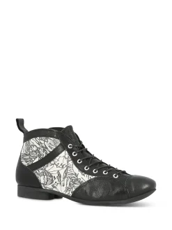 THINK! Ankle Boots* black~white