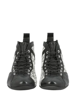 THINK! Ankle Boots* black~white
