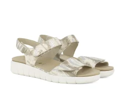 WALDLAUFER Sandals* beige~gold