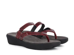 WOLKY Slides* red croc